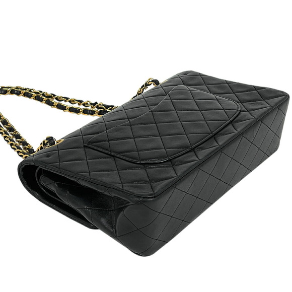 Chanel W Flap Shoulder Matelasse Leather Chain Black Bag - Picture 1 of 11